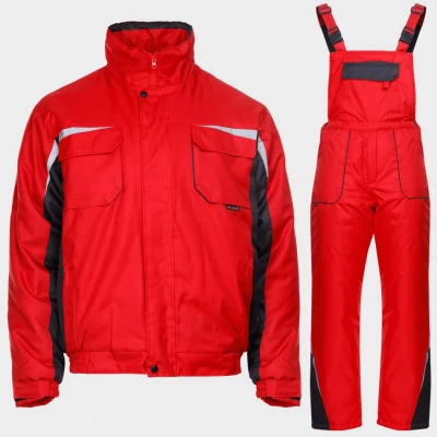 Costum de lucru KASTOR IARNĂ ROȘU / Stenso / Costume vatuite, de iarna