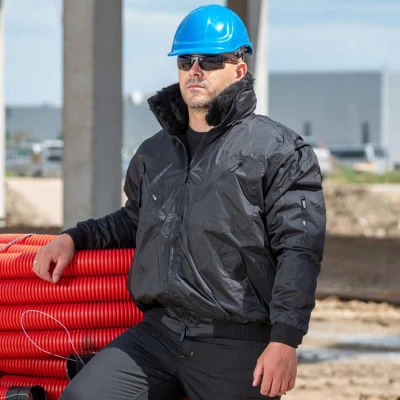 Geacă de lucru BN PILOT NEGRU / Stenso / Scurte, Jachete impermeabile de iarna