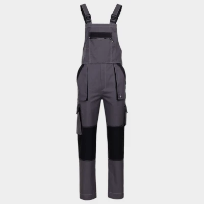 Salopetă de lucru MAX VARĂ ANTRACITE / Stenso / Pantaloni salopeta cu pieptar