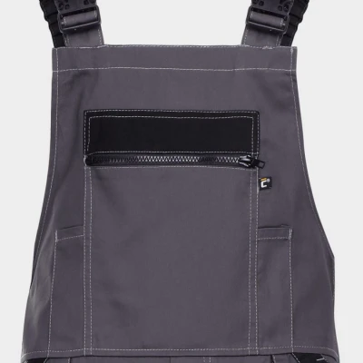 Salopetă de lucru MAX VARĂ ANTRACITE / Stenso / Pantaloni salopeta cu pieptar