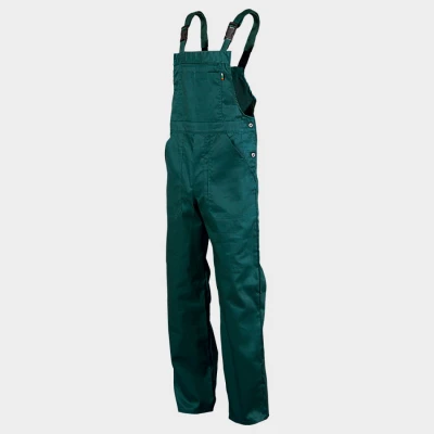 Salopetă de lucru REX-S VERDE / Stenso / Pantaloni salopeta cu pieptar