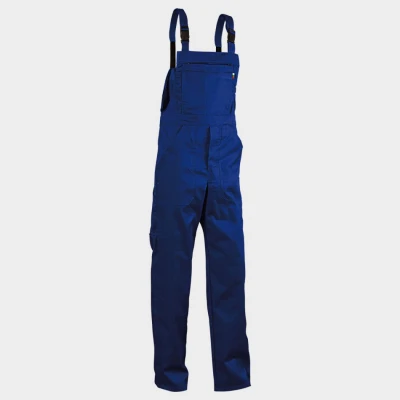 Salopetă de lucru REX-S ALBASTRU REGAL / Stenso / Pantaloni salopeta cu pieptar