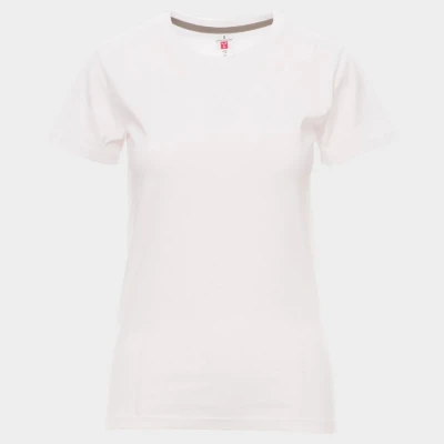 Tricou pentru femei PAYPER SUNSET ALB / Stenso / Tricouri la baza gatului