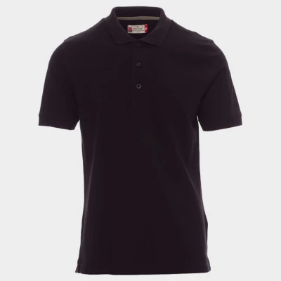 Tricou polo PAYPER VENICE NEGRU / Stenso / Tricouri POLO (cu guler si nasturi)