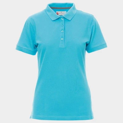 Tricou polo pentru femei PAYPER VENICE ALBASTRU ATOLL / Stenso / Tricouri POLO (cu guler si nasturi)