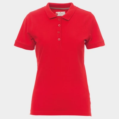 Tricou polo pentru femei PAYPER VENICE ROȘU / Stenso / Tricouri POLO (cu guler si nasturi)