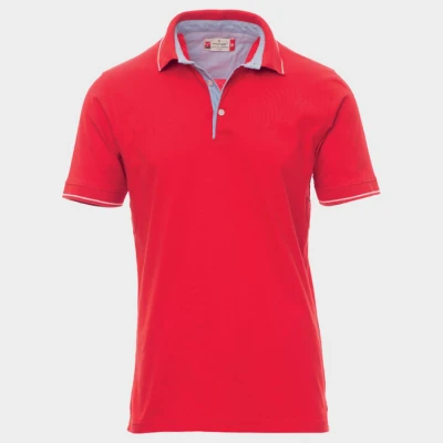 Tricou polo PAYPER CAMBRIDGE ROȘU / Stenso / Tricouri POLO (cu guler si nasturi)