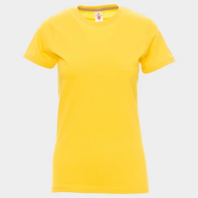 Tricou pentru femei PAYPER SUNSET GALBEN / Stenso / Tricouri la baza gatului