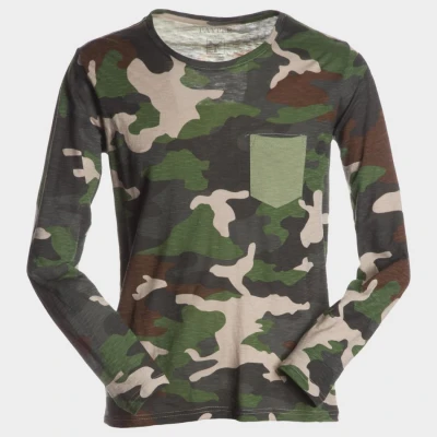 Bluză cu mânecă lungă PAYPER LIVING CAMUFLAJ / Stenso / Camouflage