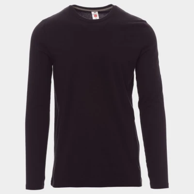 Tricou cu mânecă lungă PAYPER PINETA NEGRU / Stenso / Tricouri cu maneca lunga