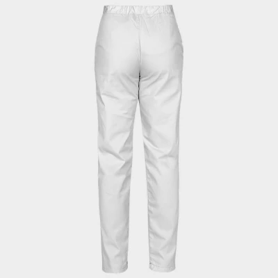 Unisex pantaloni BARISA ALB / Stenso / Sanitara, Asistenti medicali, Curatenie