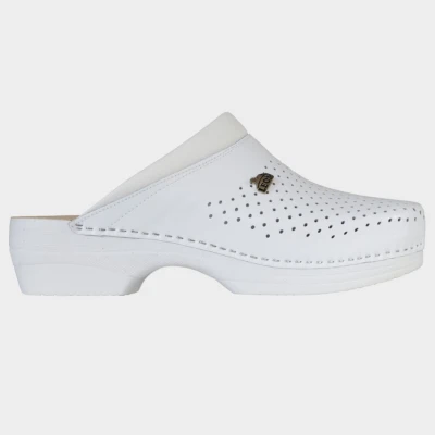 Saboţi pentru bărbați LEON ALB / Stenso / Saboti de lucru, fara bombeu