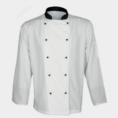 Tunică pentru bucătar NAPOLI ALB/NEGRU / Stenso / Imbracaminte bucatari