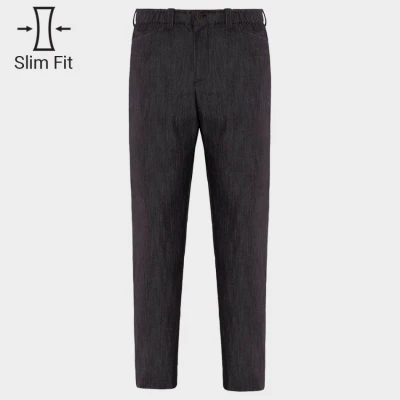 Pantaloni de bucătar GIOVE NEGRU DENIM / Stenso / Imbracaminte bucatari