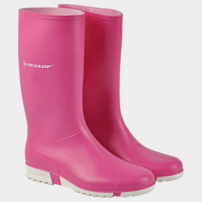 Cizme de lucru pentru femei DUNLOP SPORT ROZ / Stenso / Cizme protectie PVC, apa noroi, galosi PVC