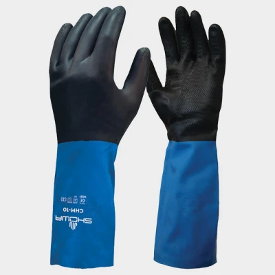 Latex/neopren gloves SHOWA CHEM MASTER / Stenso / Antichimice din latex