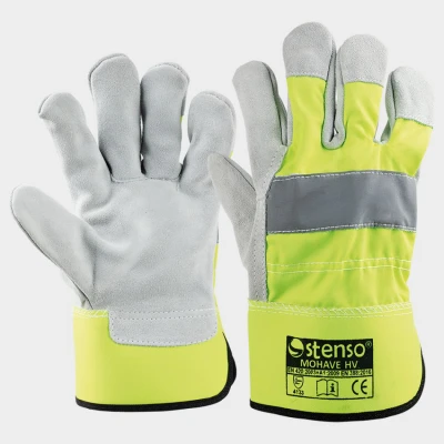 Mănuși din piele și textile MOHAVE HV / Stenso / Piele cu textil