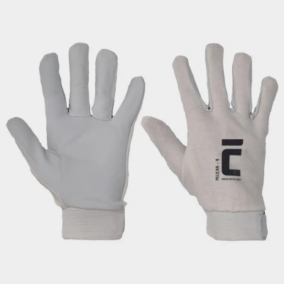 Mănuși din piele și material textil PELICAN / Stenso / Piele cu textil