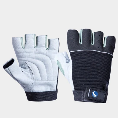 Mănuși din piele și textil BIKE / Stenso / Piele cu textil