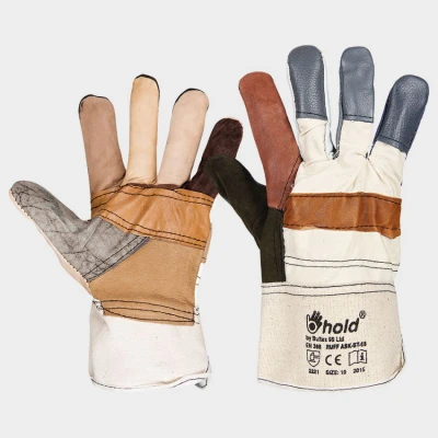 Mănuși din piele și material textil RUFF / Stenso / Piele cu textil