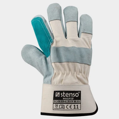 Mănuși din piele și textile NAVARRE / Stenso / Piele cu textil