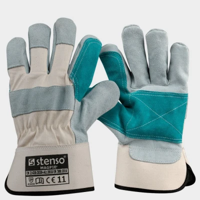 Mănuși din piele și textile NAVARRE / Stenso / Piele cu textil