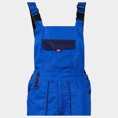 Salopetă de lucru PRISMA VARĂ ALBASTRU REGAL / Stenso / Pantaloni salopeta cu pieptar
