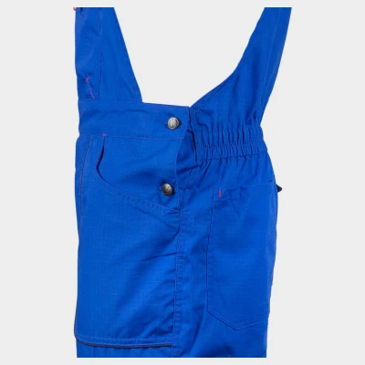 Salopetă de lucru PRISMA VARĂ ALBASTRU REGAL / Stenso / Pantaloni salopeta cu pieptar