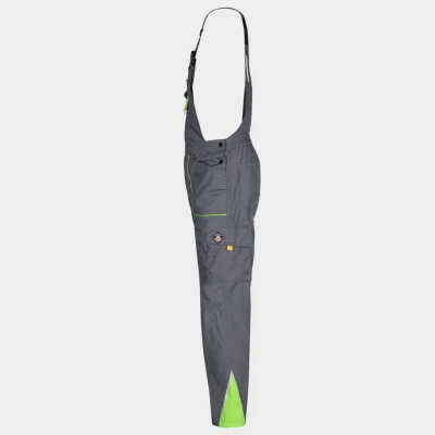 Salopetă de lucru PRISMA VARĂ GRI DESCHIS / Stenso / Pantaloni salopeta cu pieptar