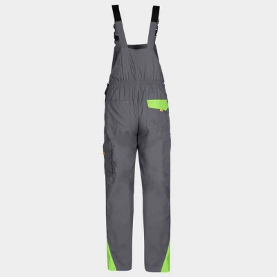 Salopetă de lucru PRISMA VARĂ GRI DESCHIS / Stenso / Pantaloni salopeta cu pieptar