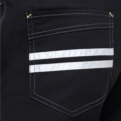 Pantalon de lucru PAYPER WORKER NEGRU / Stenso / Pantaloni salopeta talie