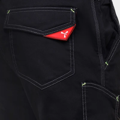 Pantalon de lucru PAYPER WORKER NEGRU / Stenso / Pantaloni salopeta talie