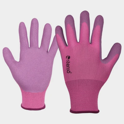 Mănuși înmuiate în latex CATTLEY PURPLE / Stenso / Textile impregnate in latex