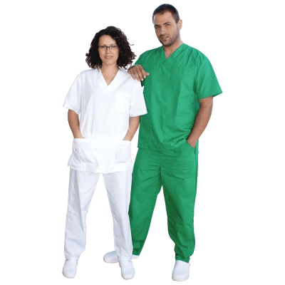 Tunică medicală cu pantaloni M3 ALB / Stenso / Sanitara, Asistenti medicali, Curatenie