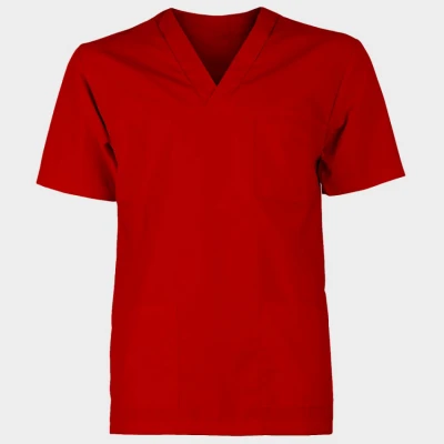 Tunică medicală cu pantaloni M3 ROȘU / Stenso / Sanitara, Asistenti medicali, Curatenie