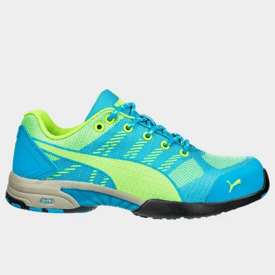 Pantofi de protecție PUMA CELERITY KNIT BLUE WNS S1P HRO SRC / Stenso / Pantofi protectie S1P