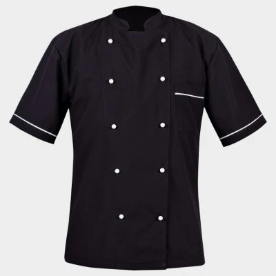Tunică pentru bucătar NAPOLI NEGRU / Stenso / Imbracaminte bucatari