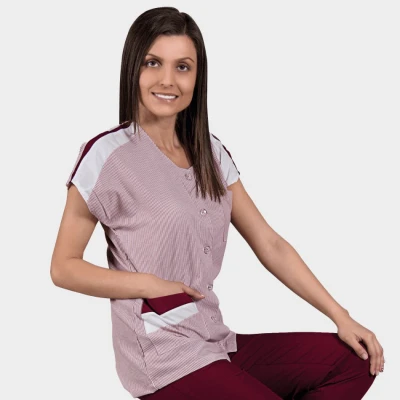 Tunică de lucru pentru femei ZEBRA BURDEAUX / Stenso / Sanitara, Asistenti medicali, Curatenie