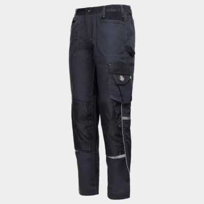 Pantaloni de lucru PRISMA SPANDEX GRI/NEGRU / Stenso / Pantaloni salopeta talie