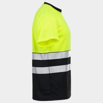 Tricou reflectorizant PRISMA HV GALBEN/NEGRU / Stenso / Reflectorizanta