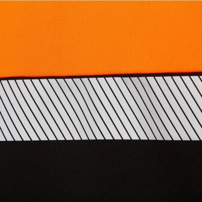 Tricou reflectorizant PRISMA HV PORTOCALIU/NEGRU / Stenso / Reflectorizanta