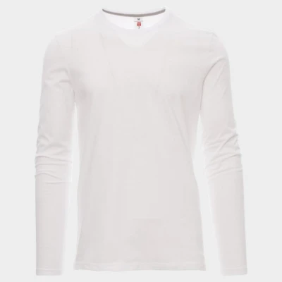 Tricou cu mânecă lungă PAYPER PINETA ALB / Stenso / Tricouri cu maneca lunga
