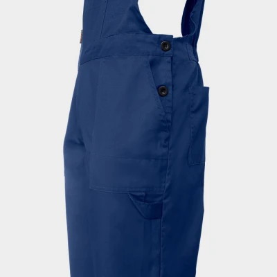 Salopetă de lucru PLUTON ALBASTRU INCHIS / Stenso / Pantaloni salopeta cu pieptar