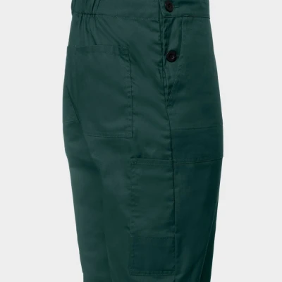 Salopetă de lucru PLUTON VERDE / Stenso / Pantaloni salopeta cu pieptar
