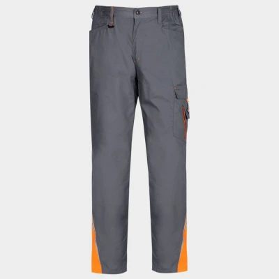 Pantaloni de lucru PRISMA VARĂ GRI/PORTOCALIU / Stenso / Pantaloni salopeta talie