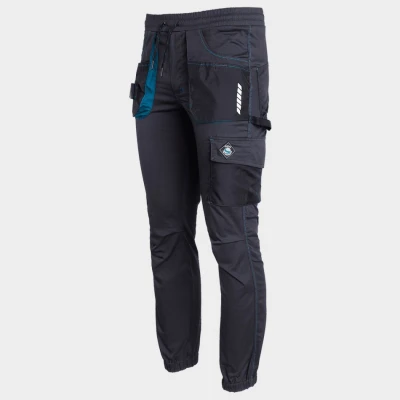 Pantaloni de lucru REVOLT SPORT GRI ÎNCHIS / Stenso / Pantaloni salopeta talie