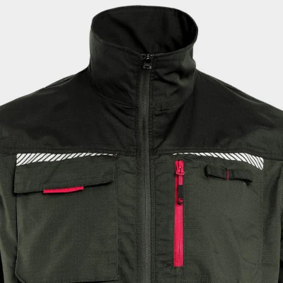 Jachetă de lucru PRISMA VARĂ VERDE/NEGRU / Stenso / Jachete salopeta