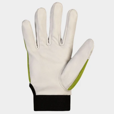 Mănuși din piele și material textil GILT GREEN / Stenso / Piele cu textil