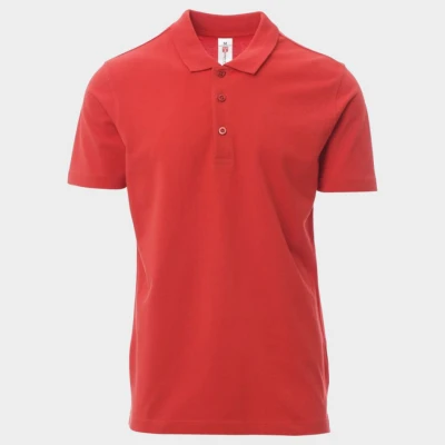 Tricou polo PAYPER ROME ROȘU / Stenso / Tricouri POLO (cu guler si nasturi)