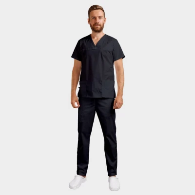 Pantaloni de lucru TONY NEGRU / Stenso / Sanitara, Asistenti medicali, Curatenie